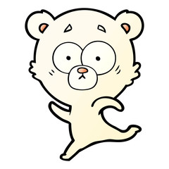 surprised polar bear cartoon