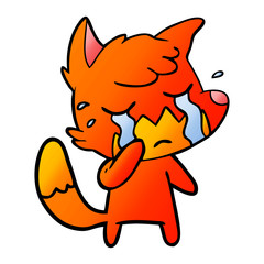 crying fox cartoon
