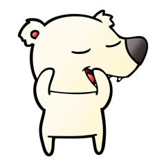 cartoon polar bear