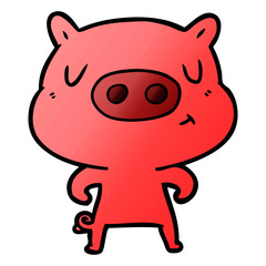 cartoon content pig