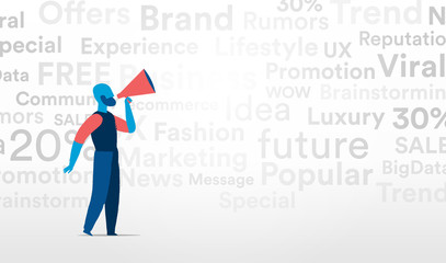 Promoter che diffonde i valori e la comunicazione del proprio brand