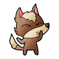 cartoon wolf whistling