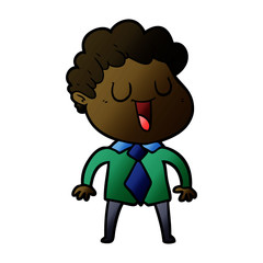 laughing cartoon man