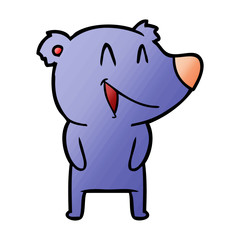 laughing bear cartoon