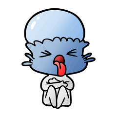 weird cartoon alien