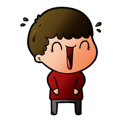 laughing cartoon man