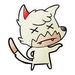 cartoon dead fox