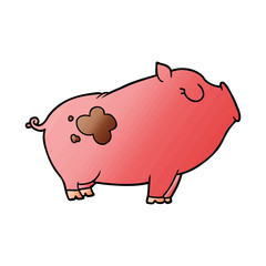 cartoon pig