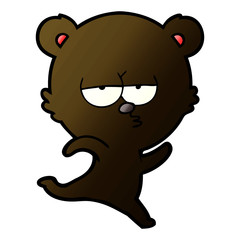 running bear cartoon