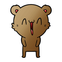 happy bear cartoon