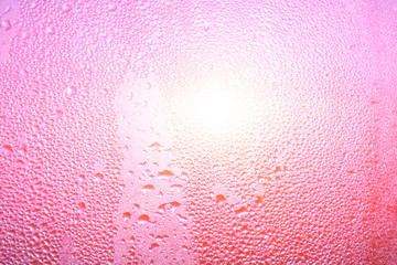 wet misted glass with water droplets close-up like texture or background