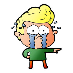 cartoon crying man