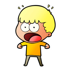 cartoon shocked man