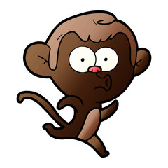cartoon surprised monkey