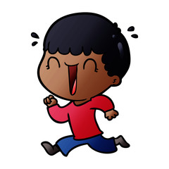laughing cartoon man