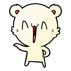 laughing polar bear cartoon