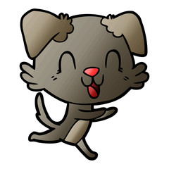 laughing cartoon dog