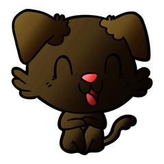 laughing cartoon dog