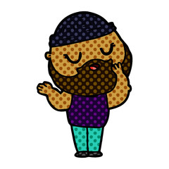 cartoon man with beard