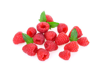 Raspberry isolated on white background