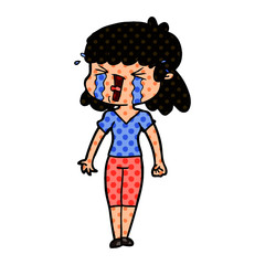 cartoon woman