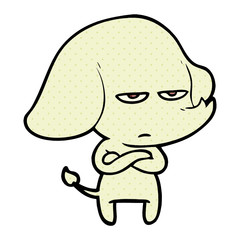 annoyed cartoon elephant
