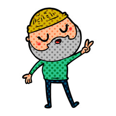 cartoon man with beard