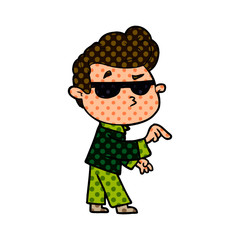 cartoon cool guy