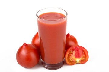 Tomato juice from fresh tomatoes