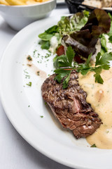 Delicious juicy steak beef meat