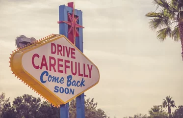 Tragetasche Fahren Sie vorsichtig Las Vegas Schild © Tomasz Zajda