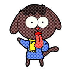 cute cartoon dog