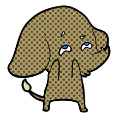 cartoon elephant remembering