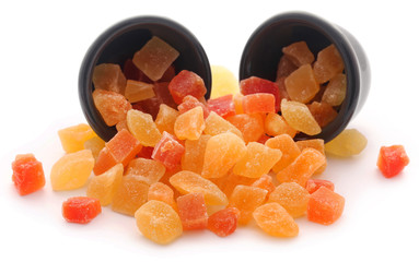 Dried fruits apricot and papaya with some others