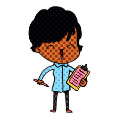 cartoon laughing woman