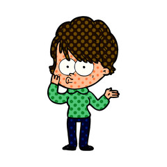 cartoon woman
