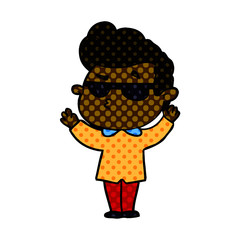 cartoon cool guy
