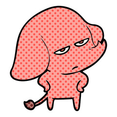 annoyed cartoon elephant