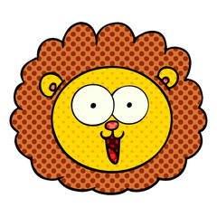 cartoon lion face