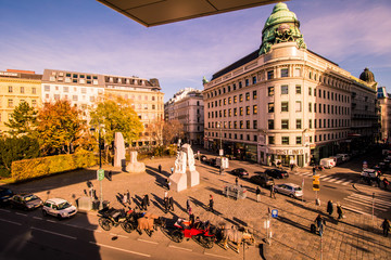 Albertinaplatz bzw. Helmut Zilk Platz in Wien