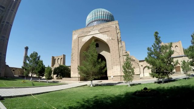 The mosque Bibi-Khanym Mosque Bibi-Xonum machiti Khanom Hanum Chanym Hanim is one of the most important monuments of Samarkand.Uzbekistan