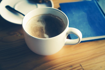 Cup of coffee with beautiful Latte art