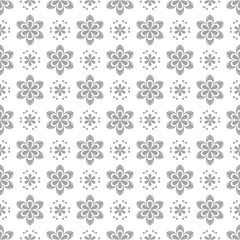 Gray seamless pattern on white background