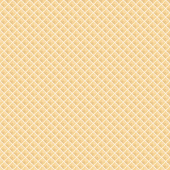 Texture is creamy waffles, seamless pattern.