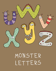 monster alphabet © ZYTA.eM