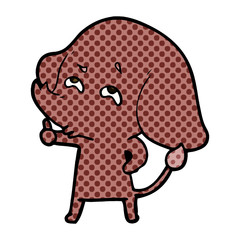cartoon elephant remembering