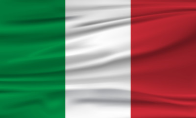 Obraz premium Vector flag of Italy. Vector illustration