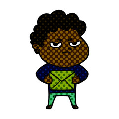 cartoon angry man