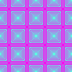 Geometric ornament pattern. Vector seamless texture with carved diagonal lattice, rounded shapes, squares. Abstract monochrome ornamental background. Design for decor, fabric, furniture, ceramic