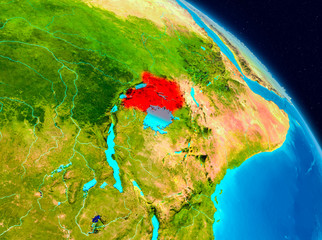 Fototapeta premium Uganda on Earth